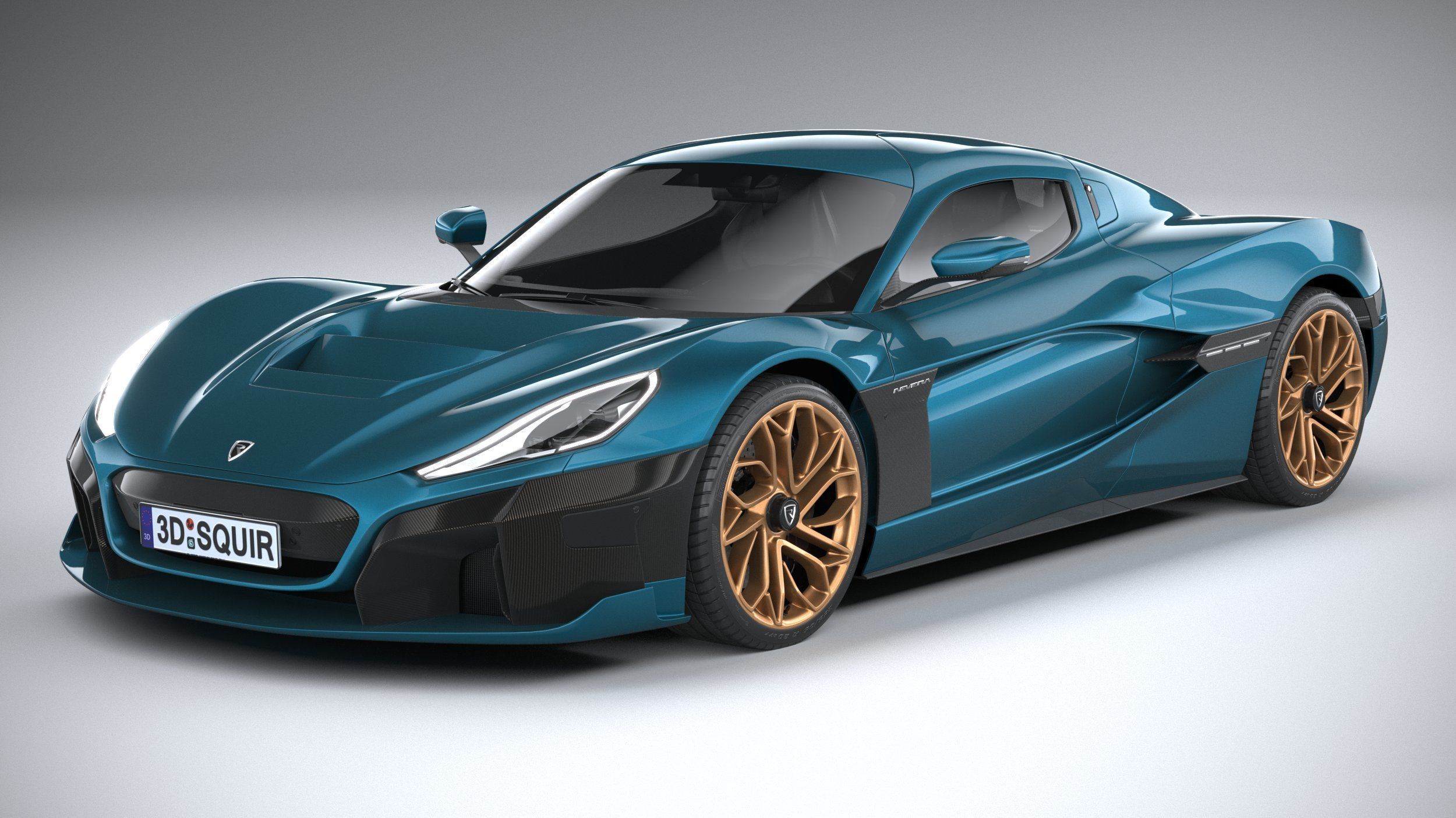 Rimac Nevera 2022 3D model_1