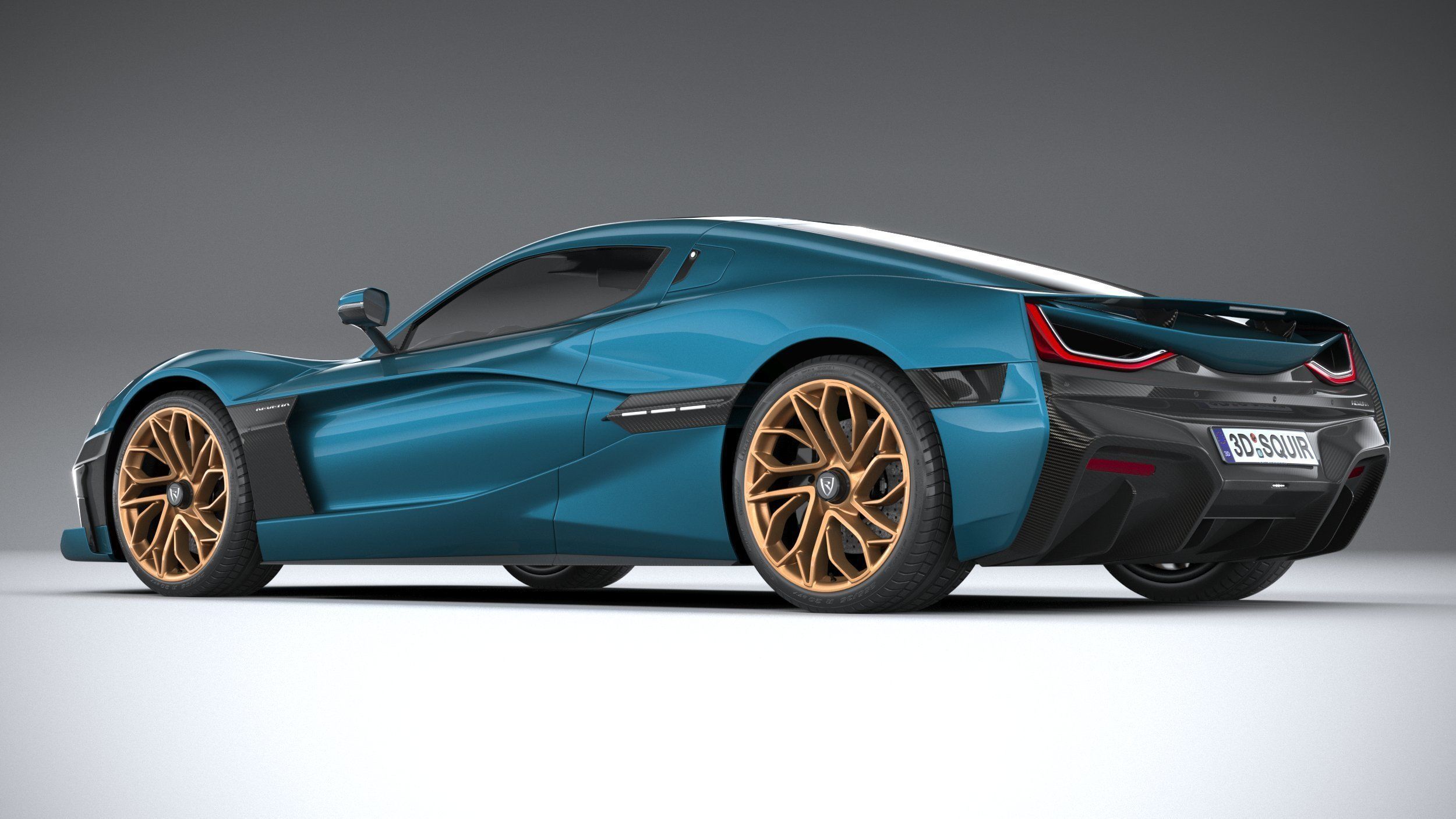 Rimac Nevera 2022 3D model_5