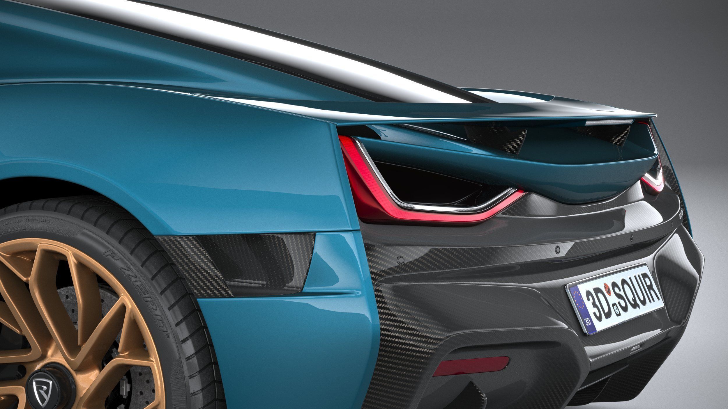 Rimac Nevera 2022 3D model_6