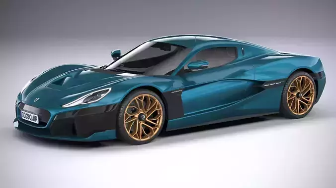 Rimac Nevera 2022 3D model