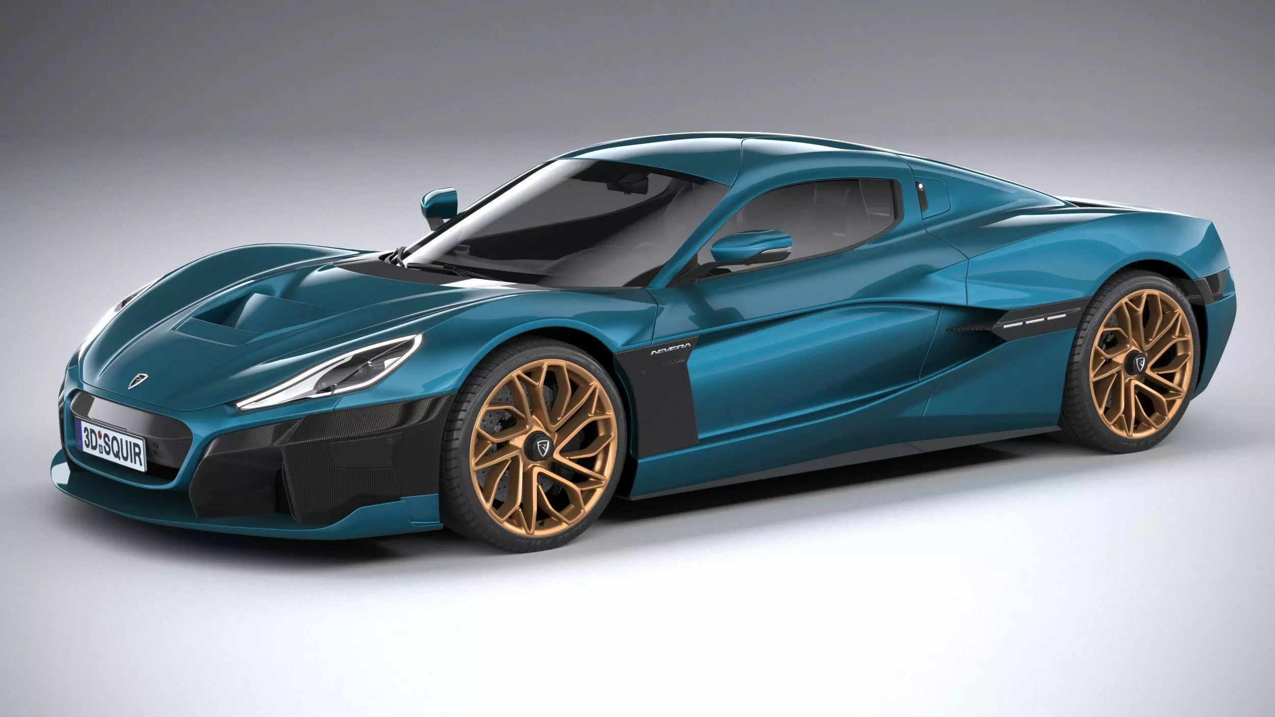 Rimac Nevera 2022 3D model_0