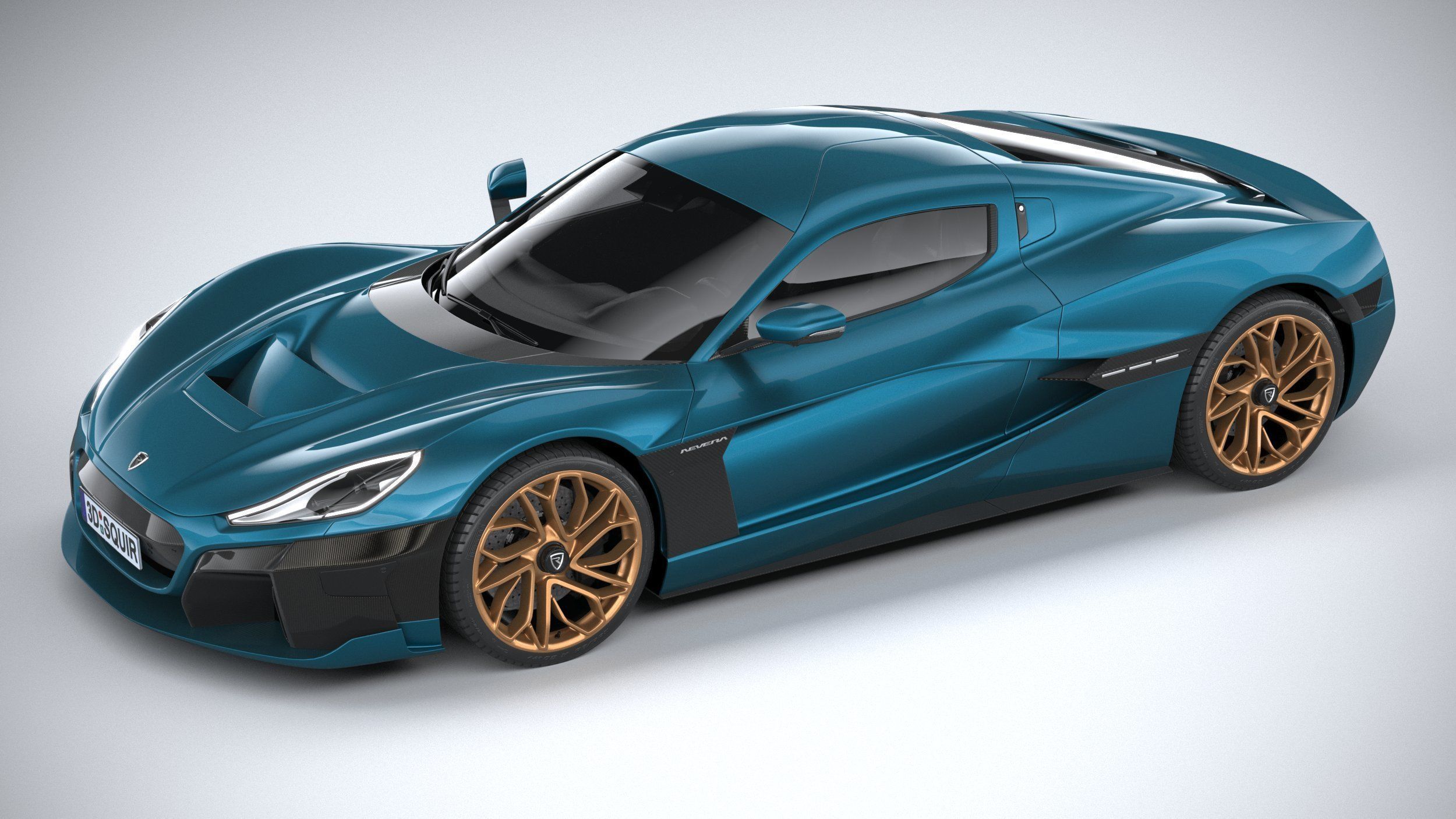 Rimac Nevera 2022 3D model_7