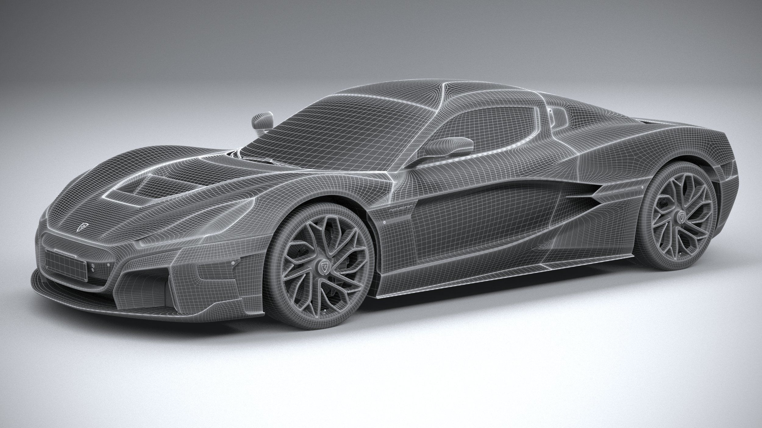 Rimac Nevera 2022 3D model_26