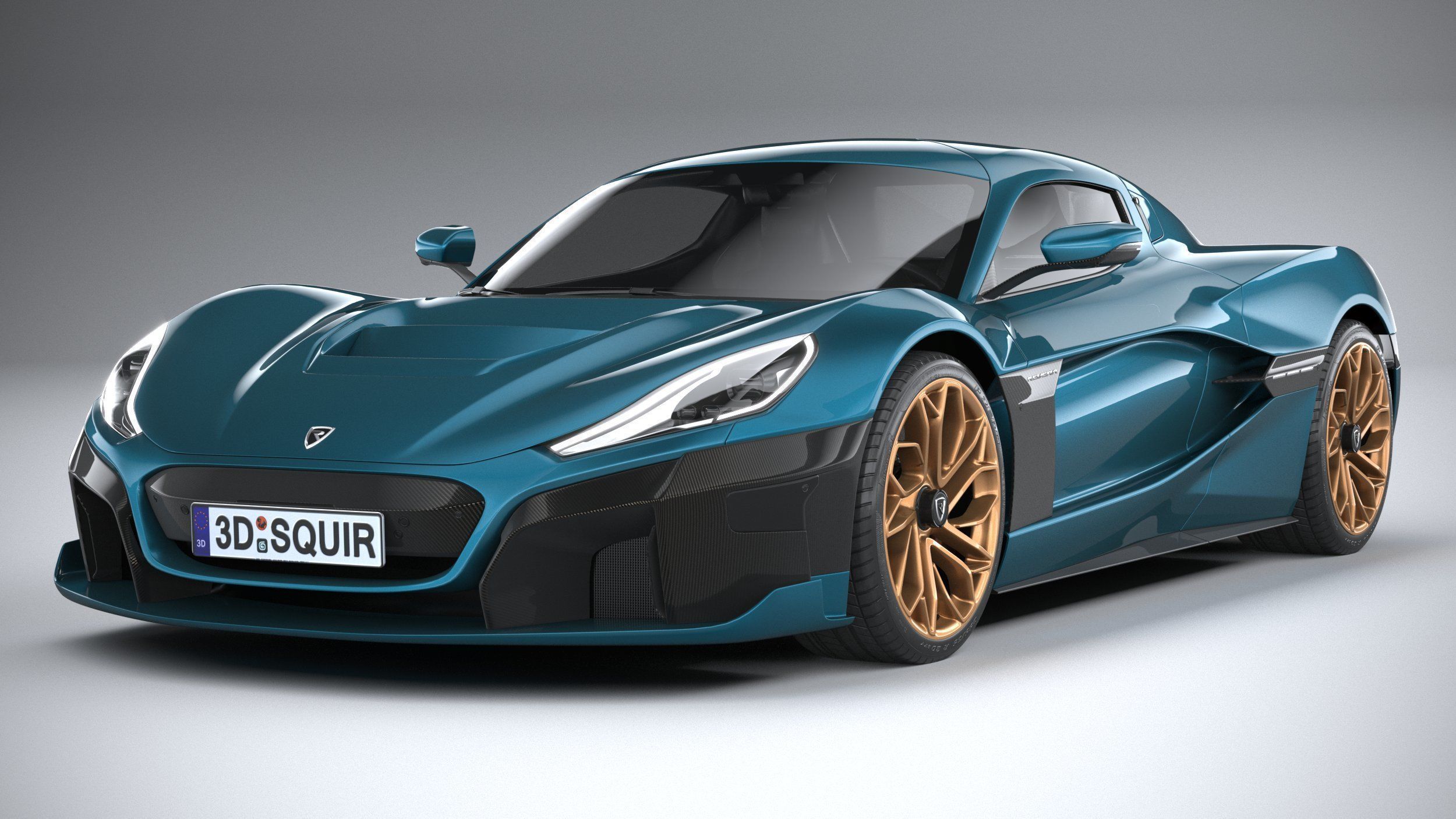 Rimac Nevera 2022 3D model_2