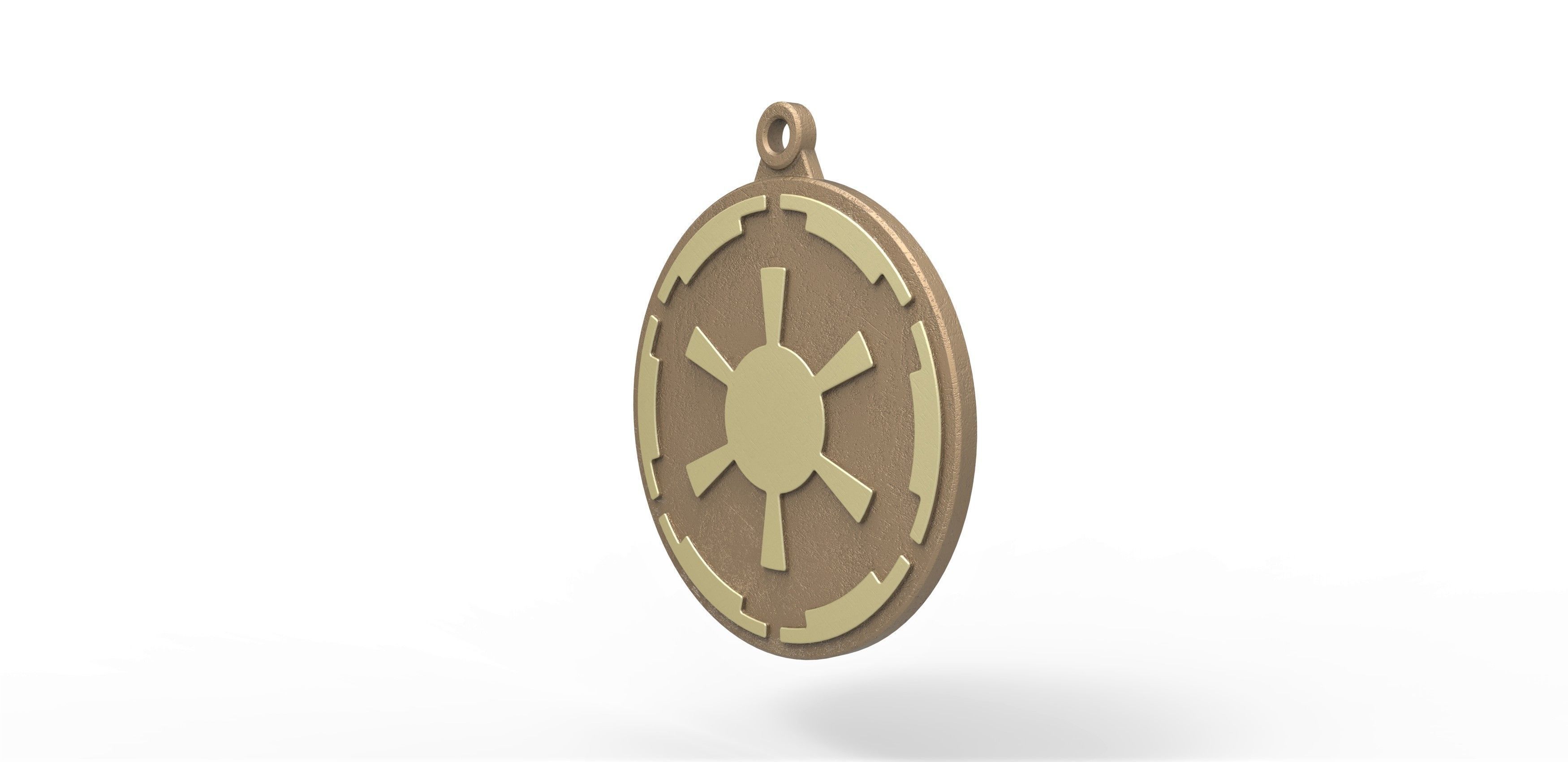 Imperial Crest Medal from The Mandalorian TV series 3D print model_4