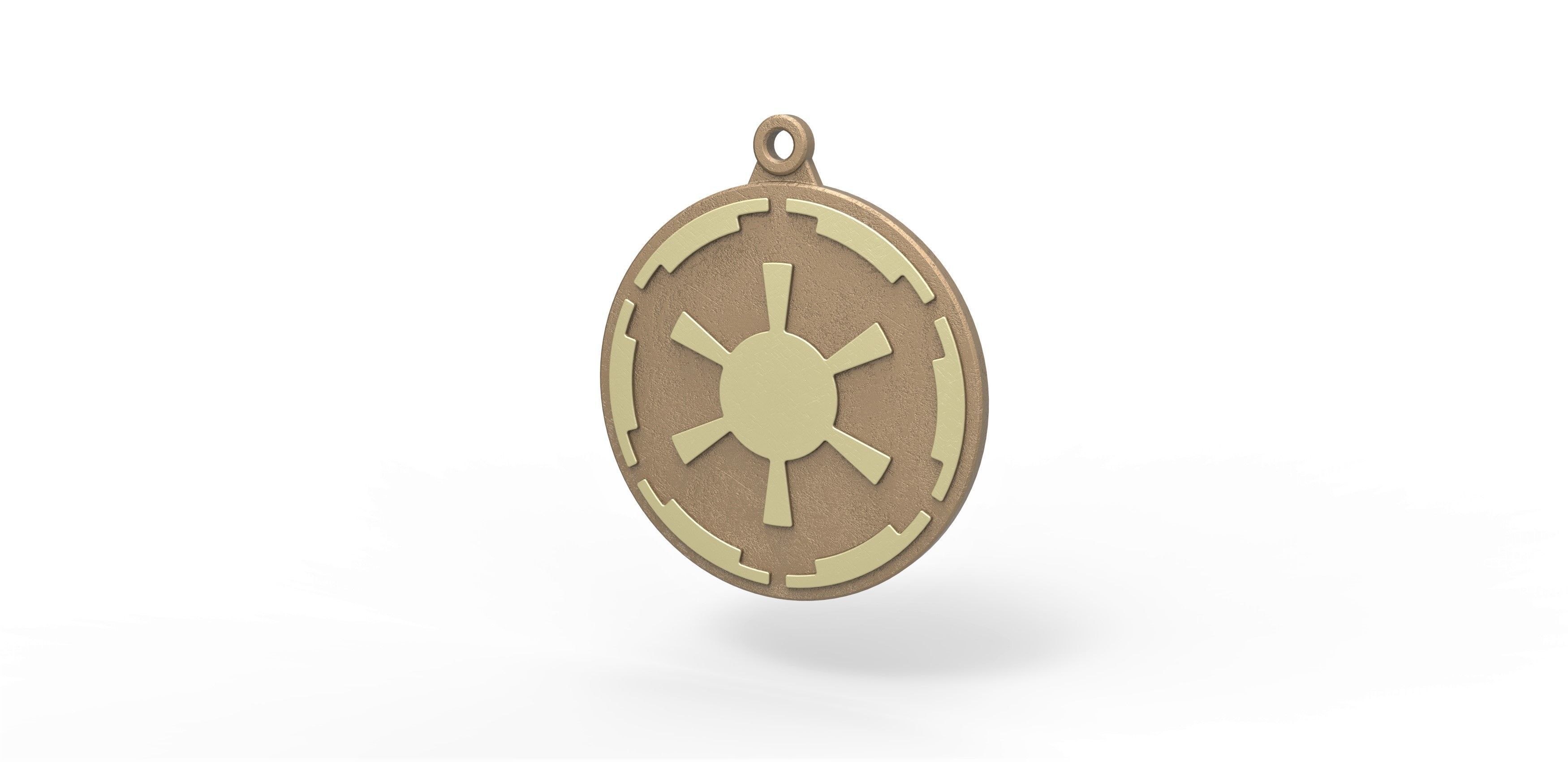 Imperial Crest Medal from The Mandalorian TV series 3D print model_3