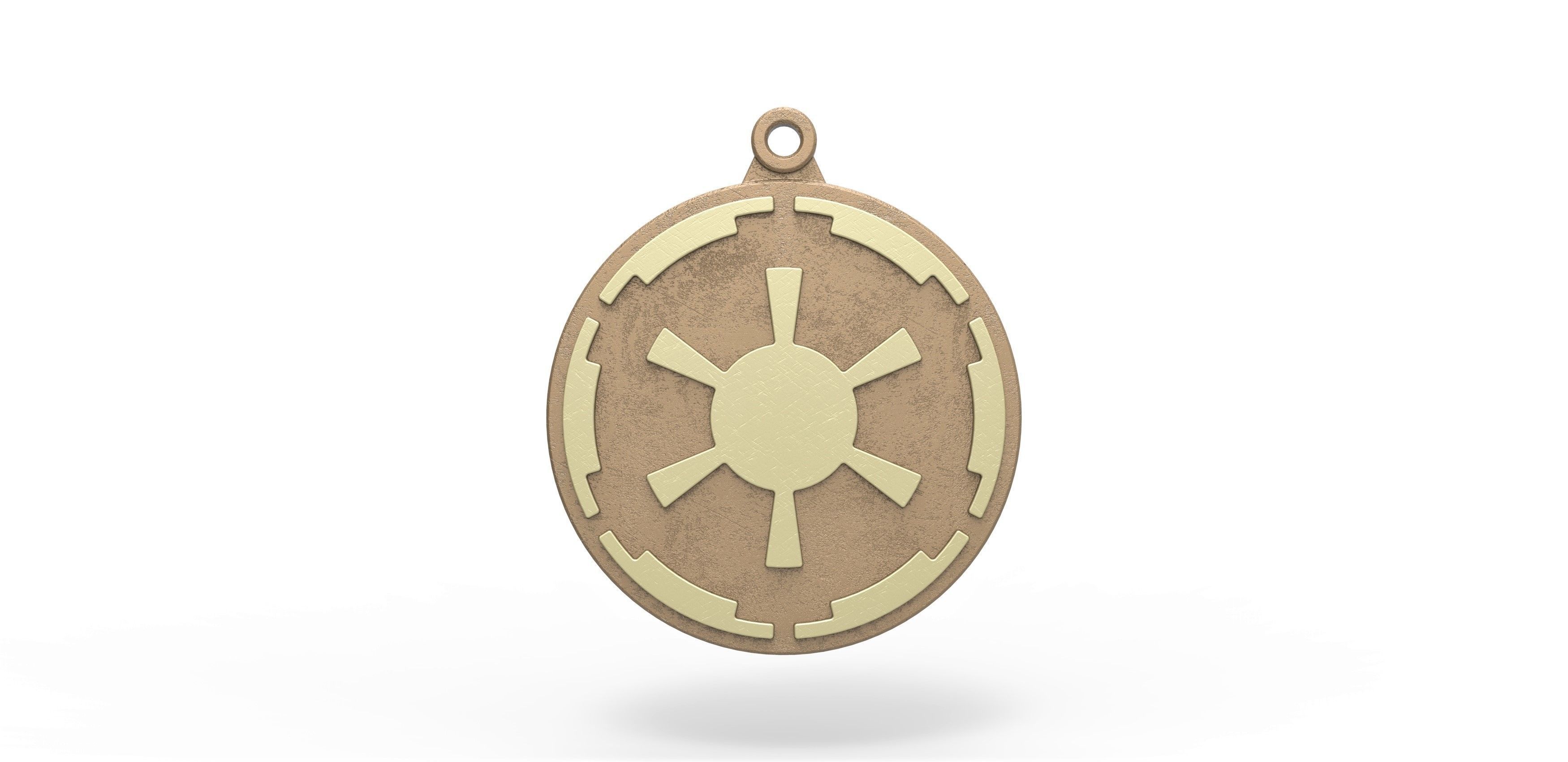 Imperial Crest Medal from The Mandalorian TV series 3D print model_2