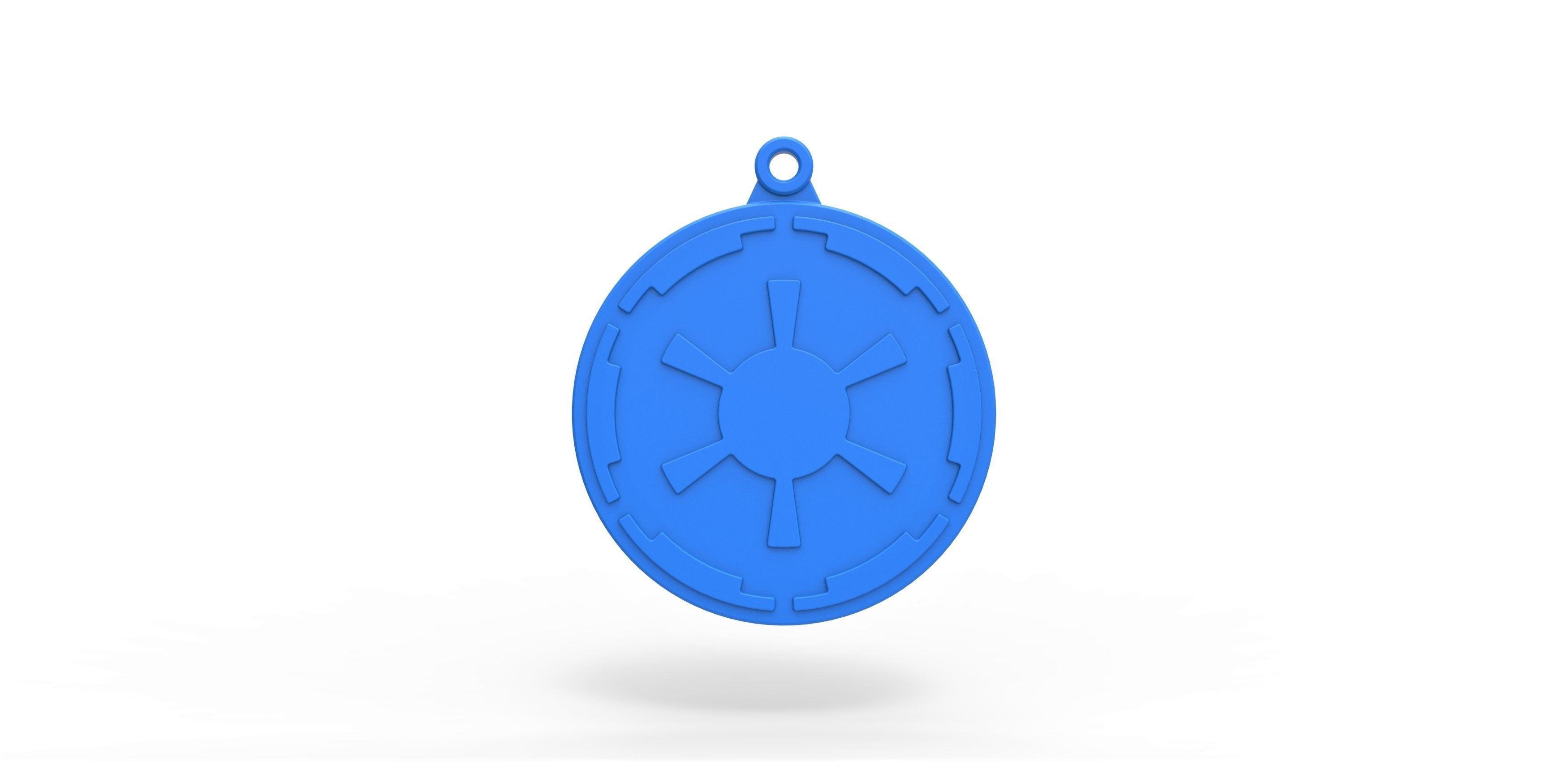 Imperial Crest Medal from The Mandalorian TV series 3D print model_7