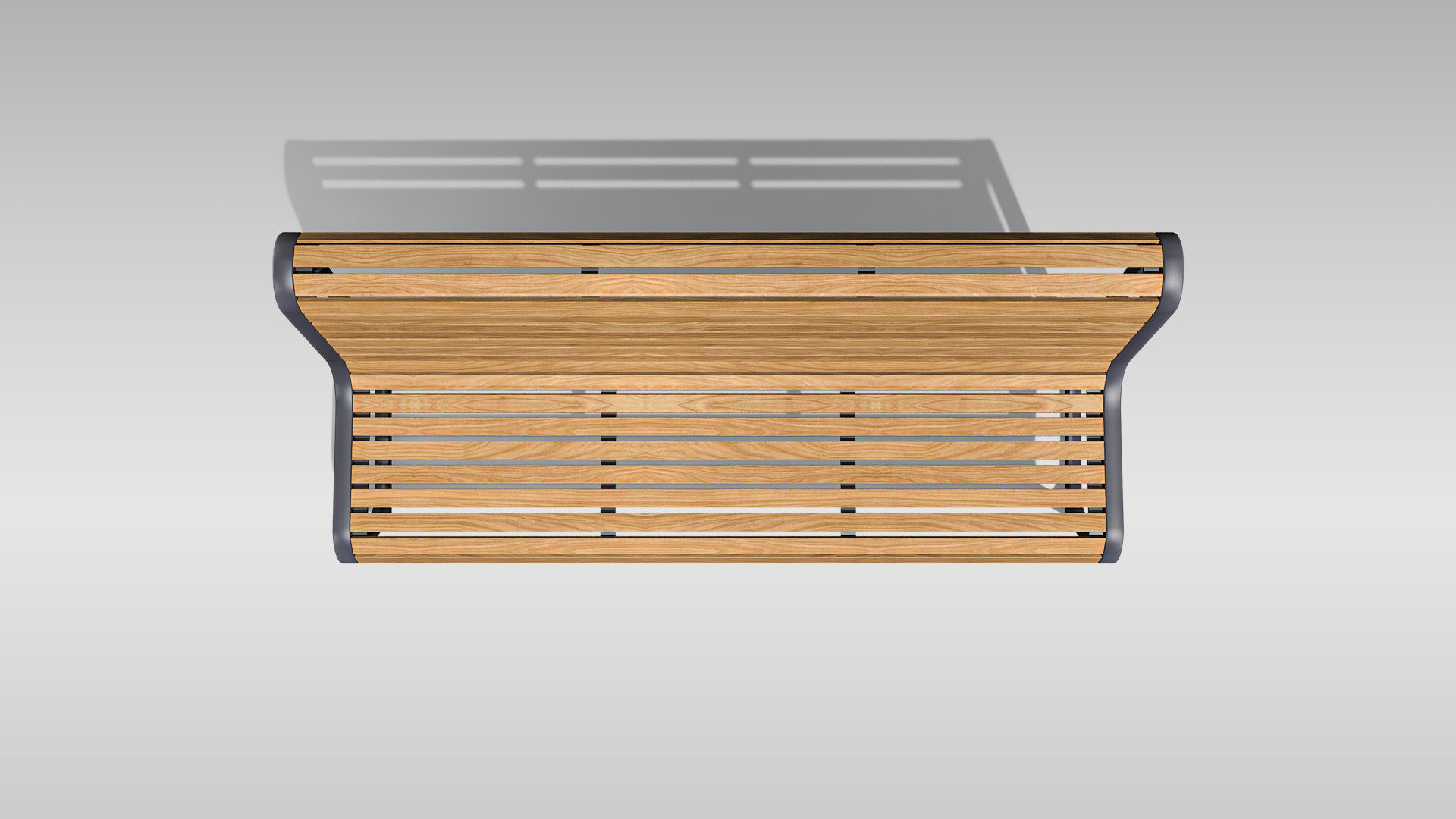 Park Bench 03 Low-poly 3D model_6