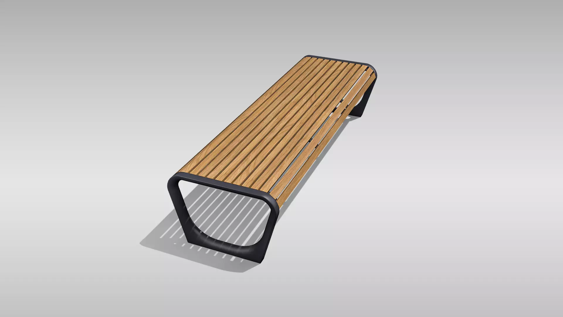 Park Bench 04 Low-poly 3D model