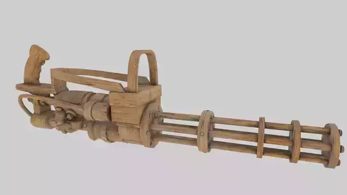 Wooden Minigun 