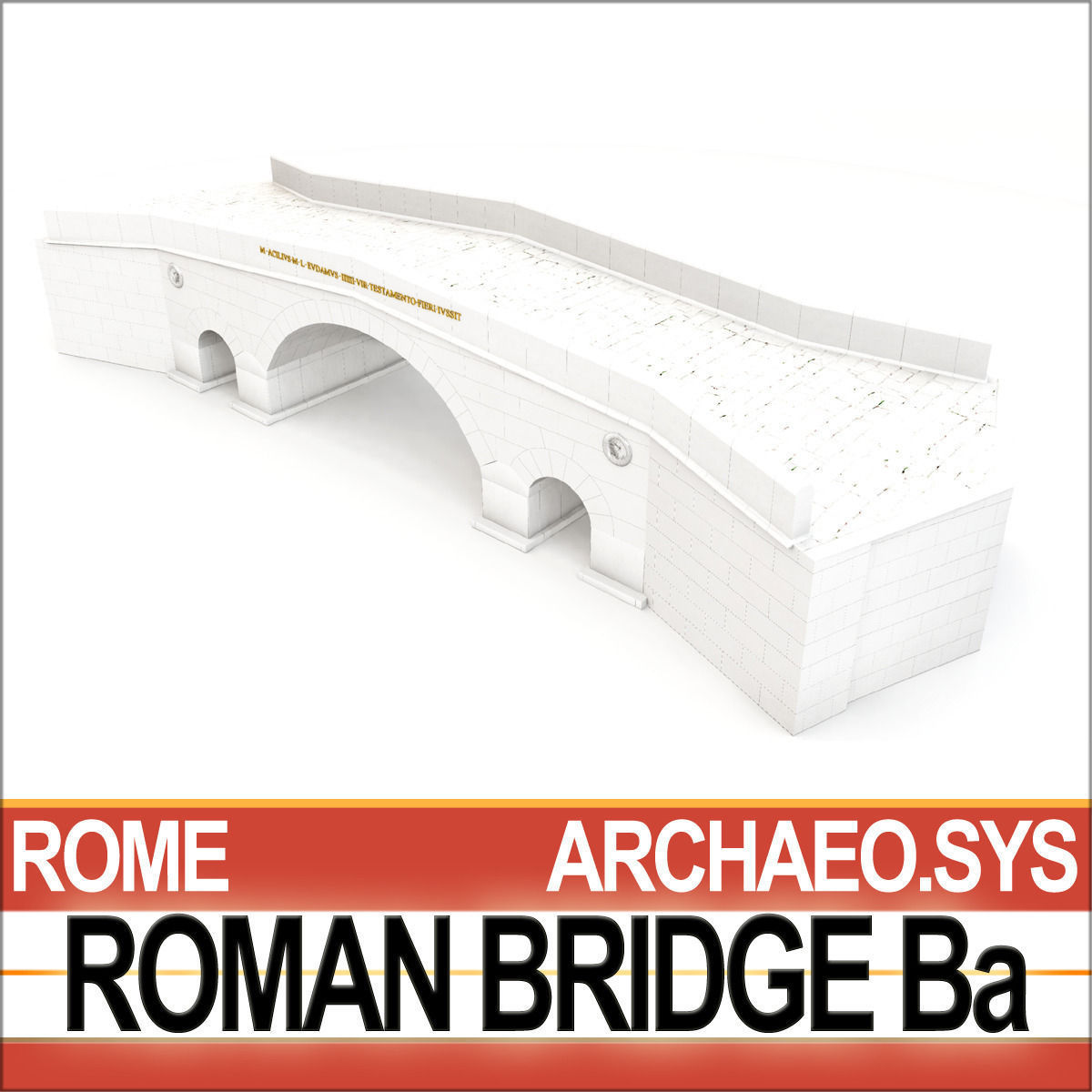 Roman Bridge Ba 3D model_1