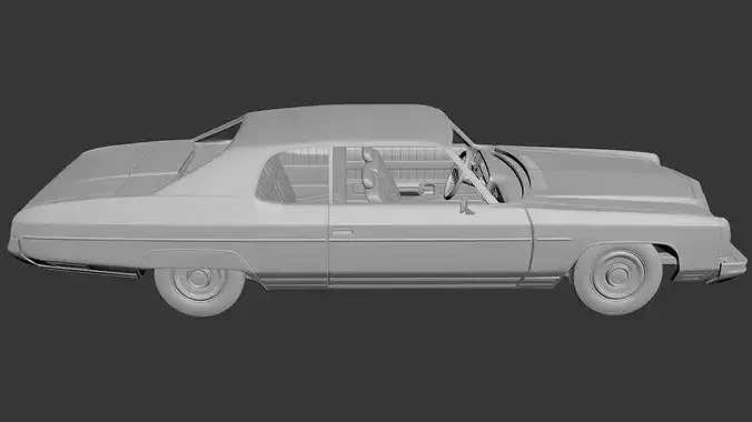 Chevrolet Caprice 1973 3D print model 6