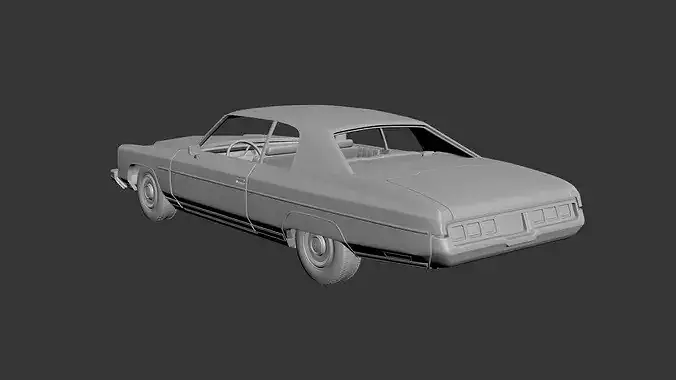 Chevrolet Caprice 1973 3D print model 3