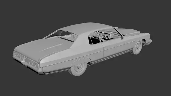 Chevrolet Caprice 1973 3D print model 5
