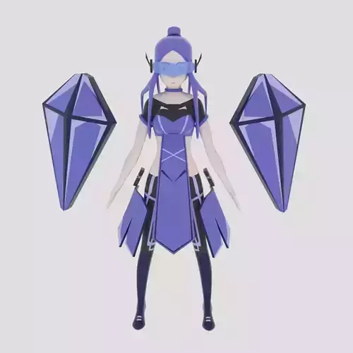 Advanced Female Blue Warrior