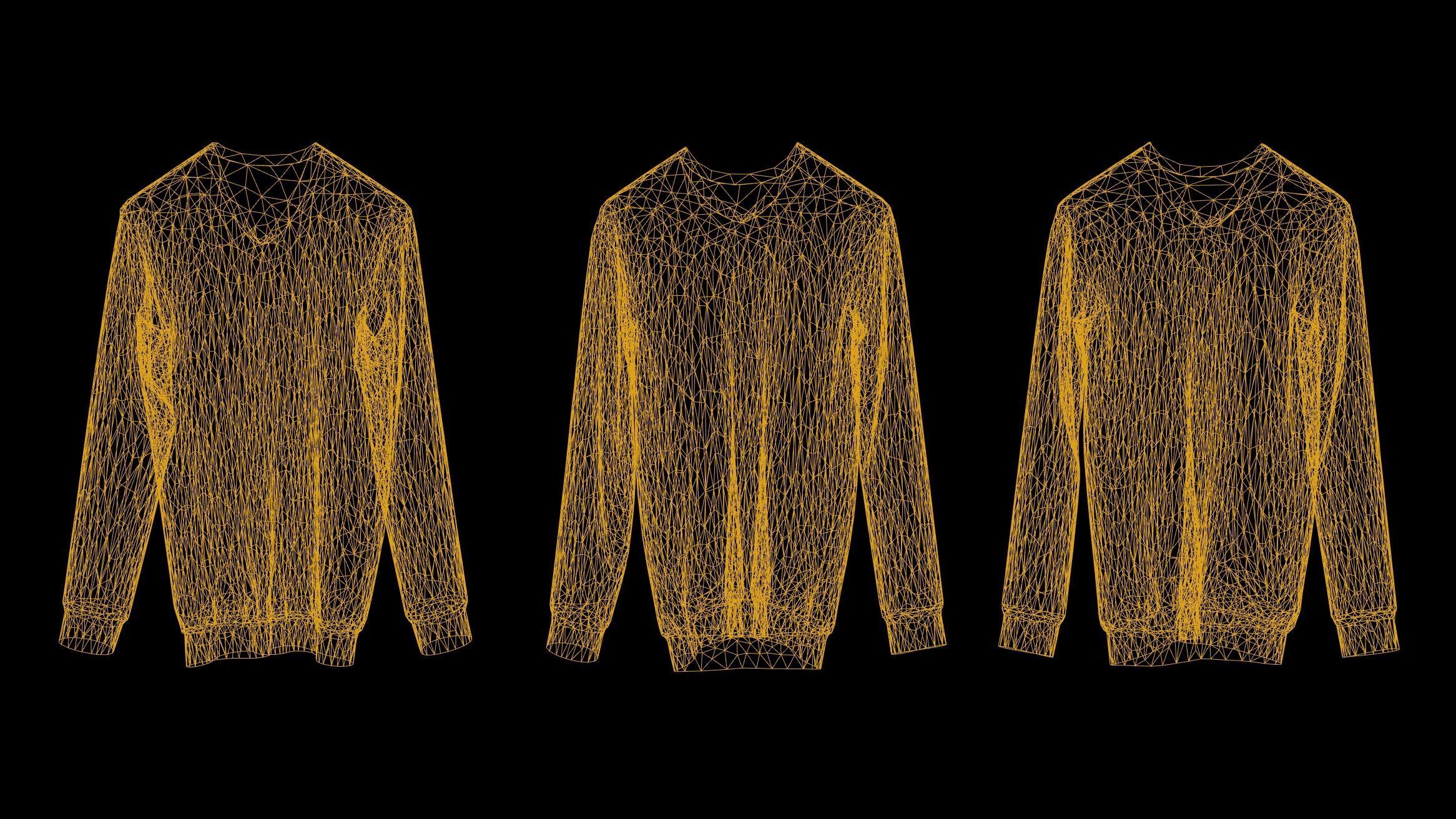 Pullover Shirt Game Ready Low-poly 3D model_1