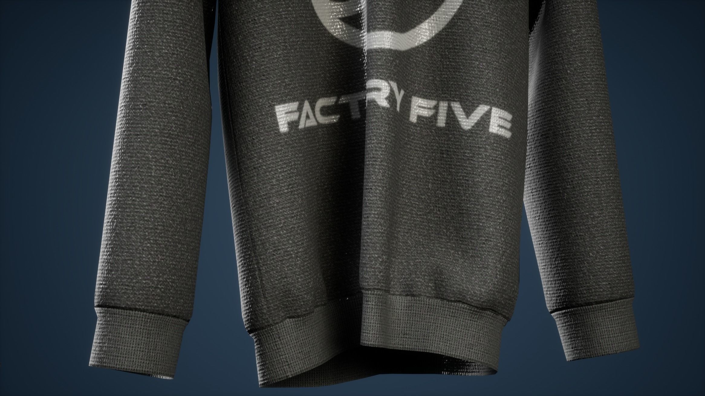 Pullover Shirt Game Ready Low-poly 3D model_2