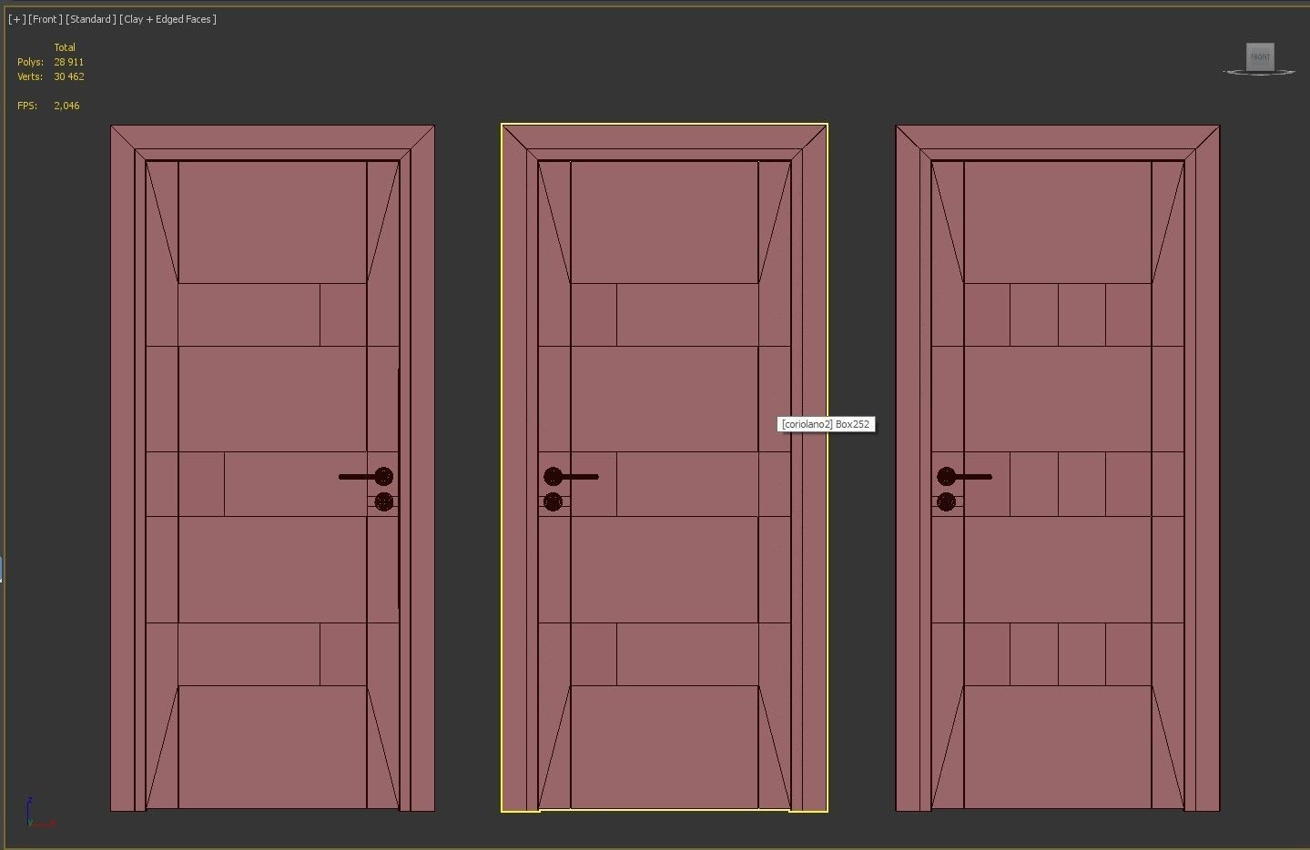 Doors matteucci coriolano 3D model_5