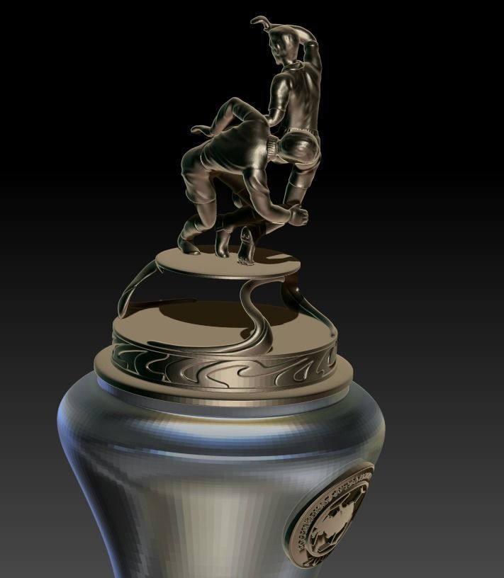 Russian Premier League Trophy 2015-2016 3D print model_3