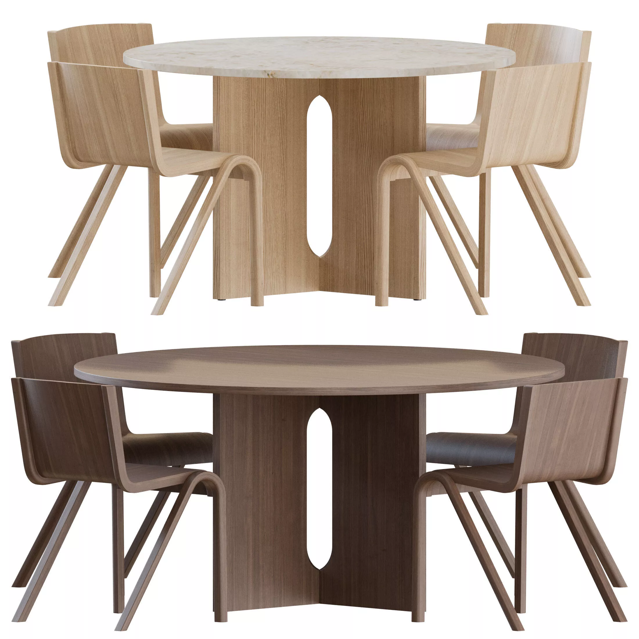 Ready Dining Set By Menu 3D model | CGTrader