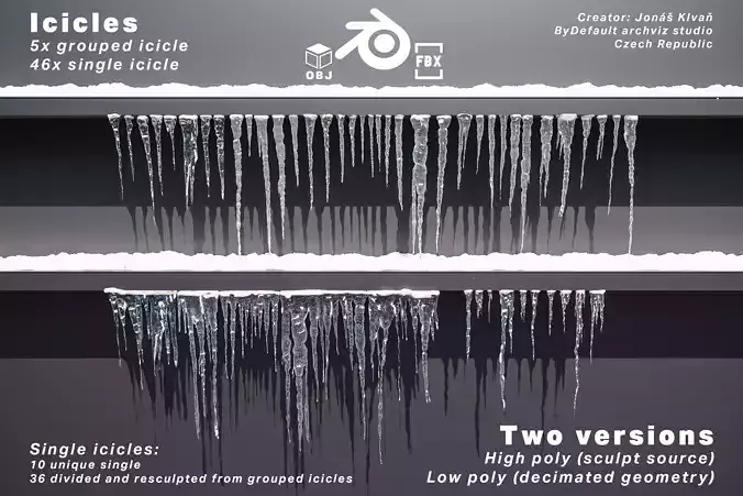 Icicles asset pack