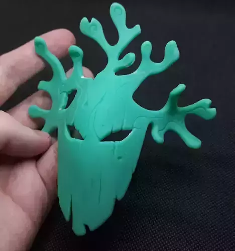 Wood mask 3d print 3D print model