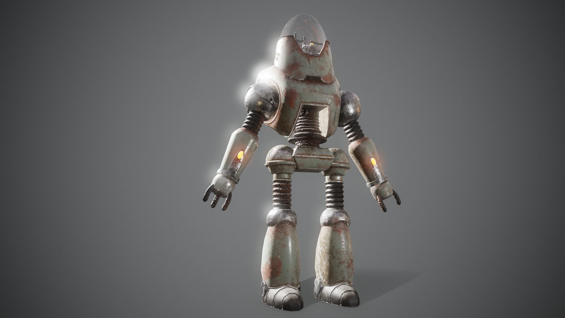 Fallout - Protectron Robot  3D model_2
