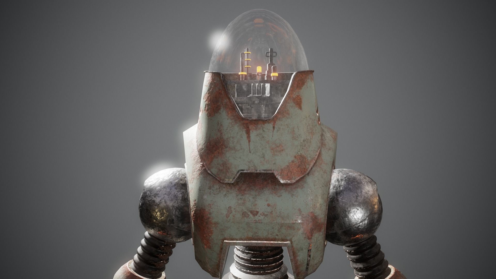 Fallout - Protectron Robot  3D model_7