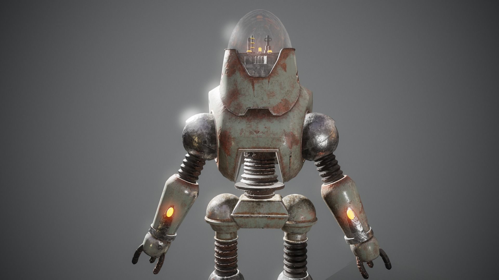 Fallout - Protectron Robot  3D model_6