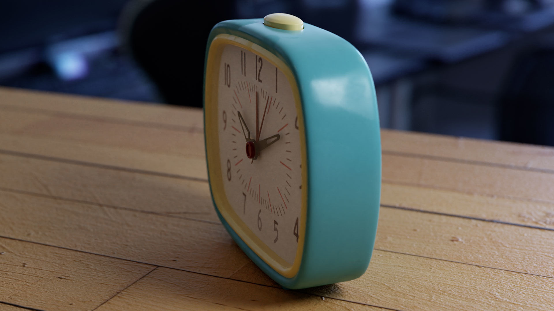 Alarm clock plastic  3D model_5