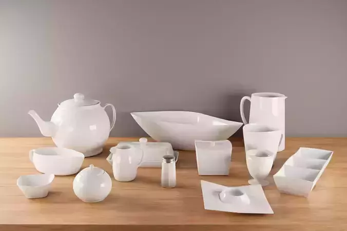 Set of tableware
