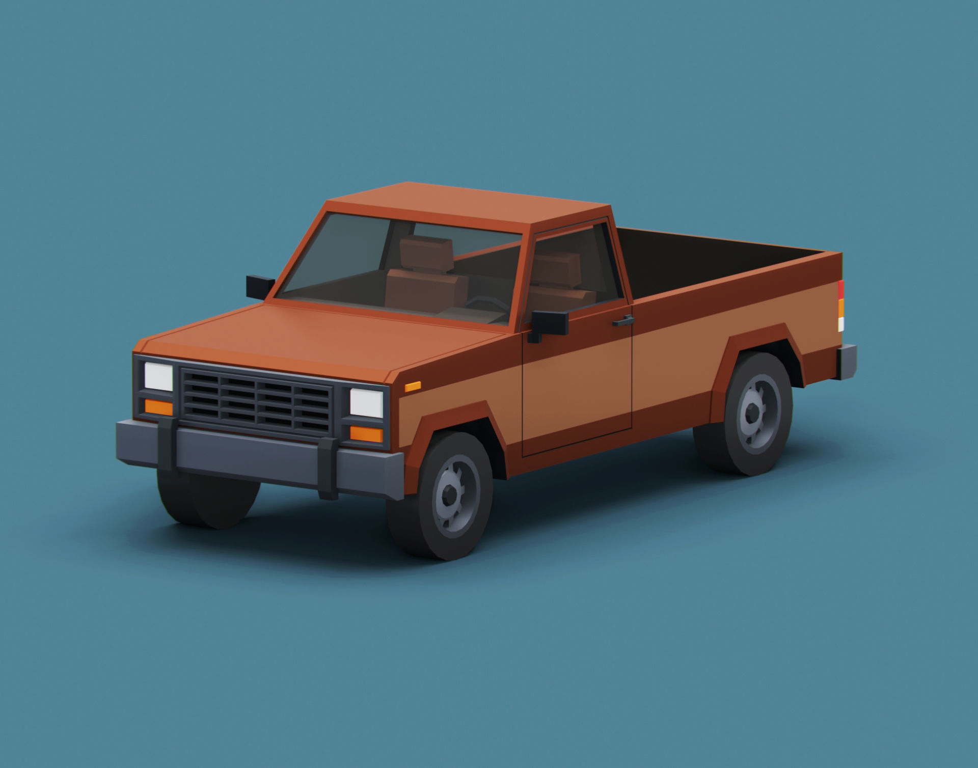 Stylized American Cars  Pack 3D Model Collection_24
