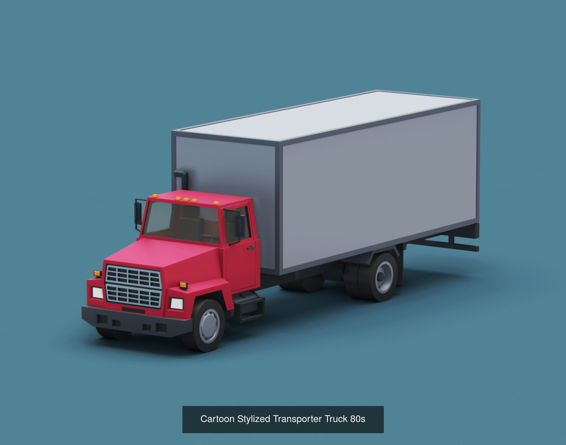 Stylized American Cars  Pack 3D Model Collection_11