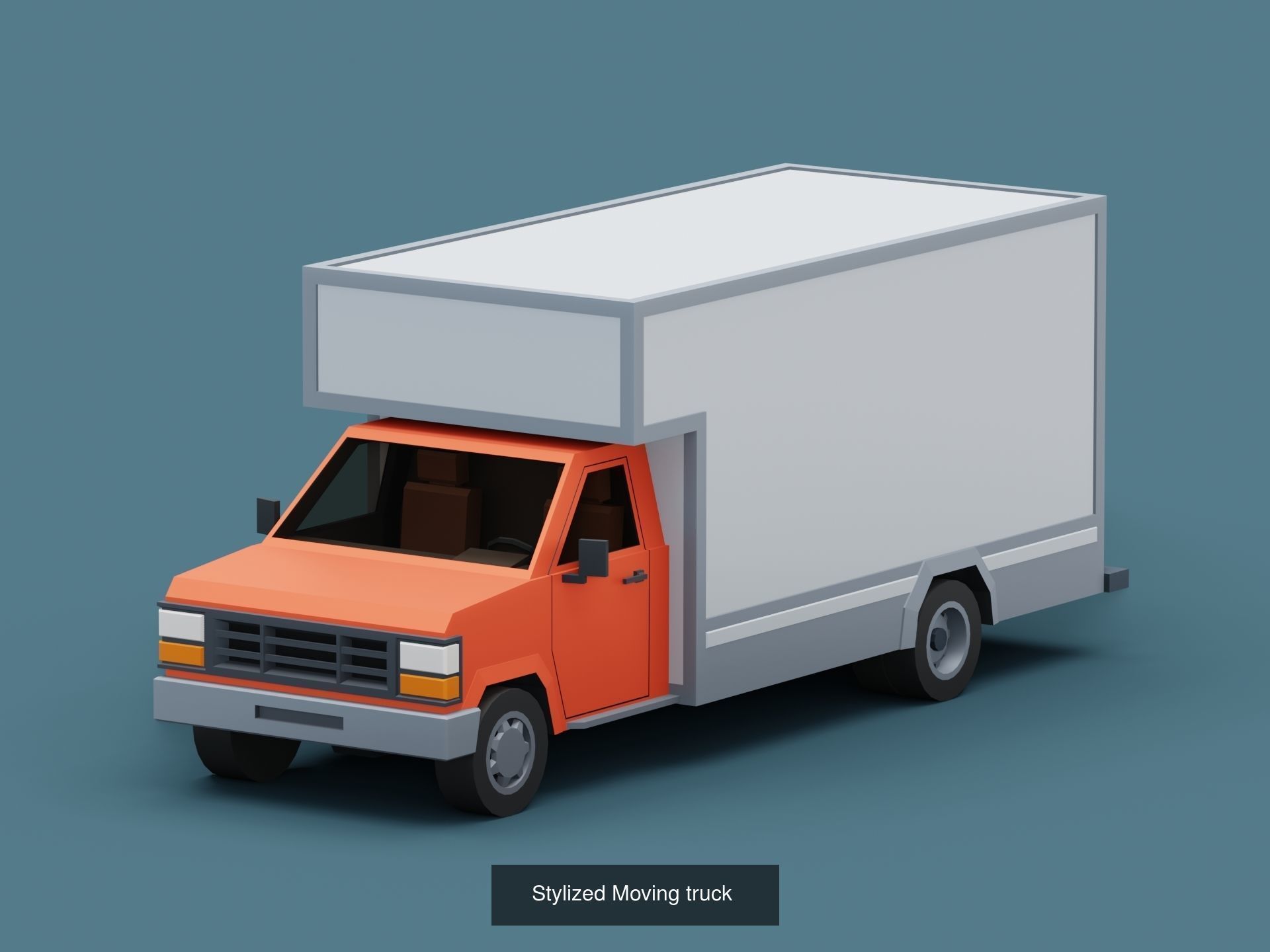 Stylized American Cars  Pack 3D Model Collection_20