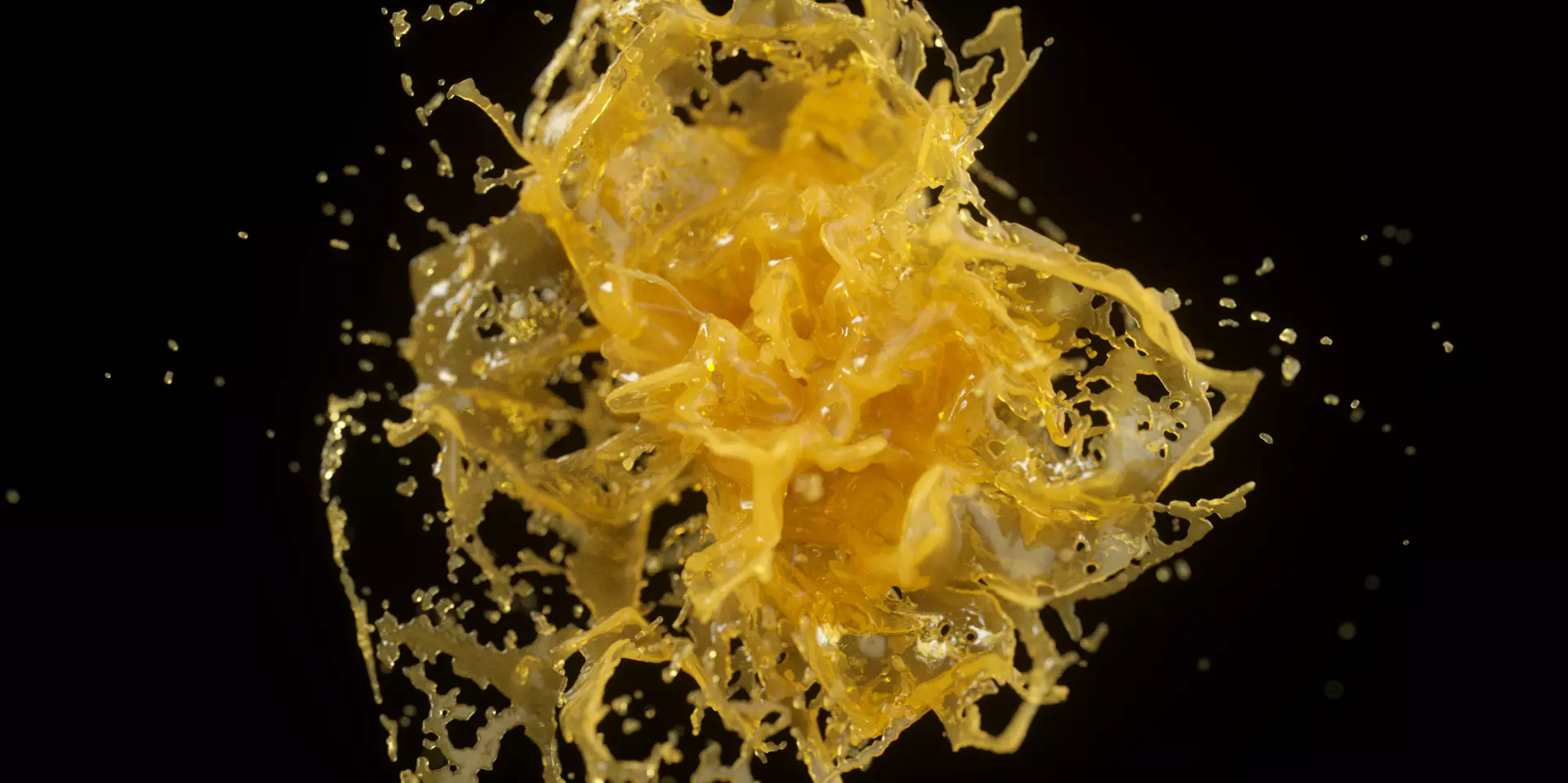 Orange Splash Animated 3D model_0