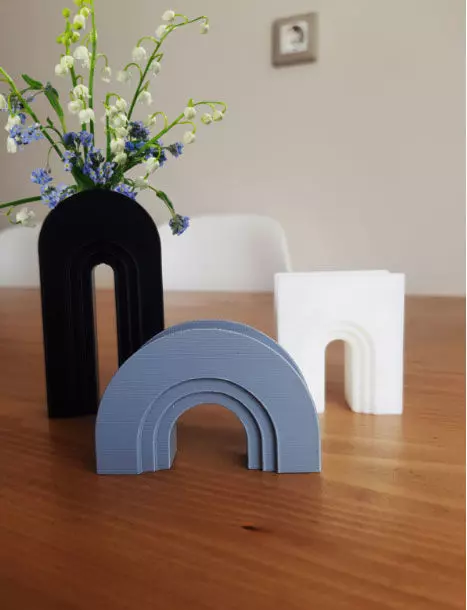 NORDIC ART GEOMETRIC VASE 3IN1 3D model_0