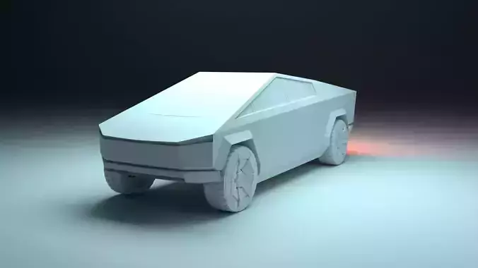 Cybertruck 3D model - unrigged