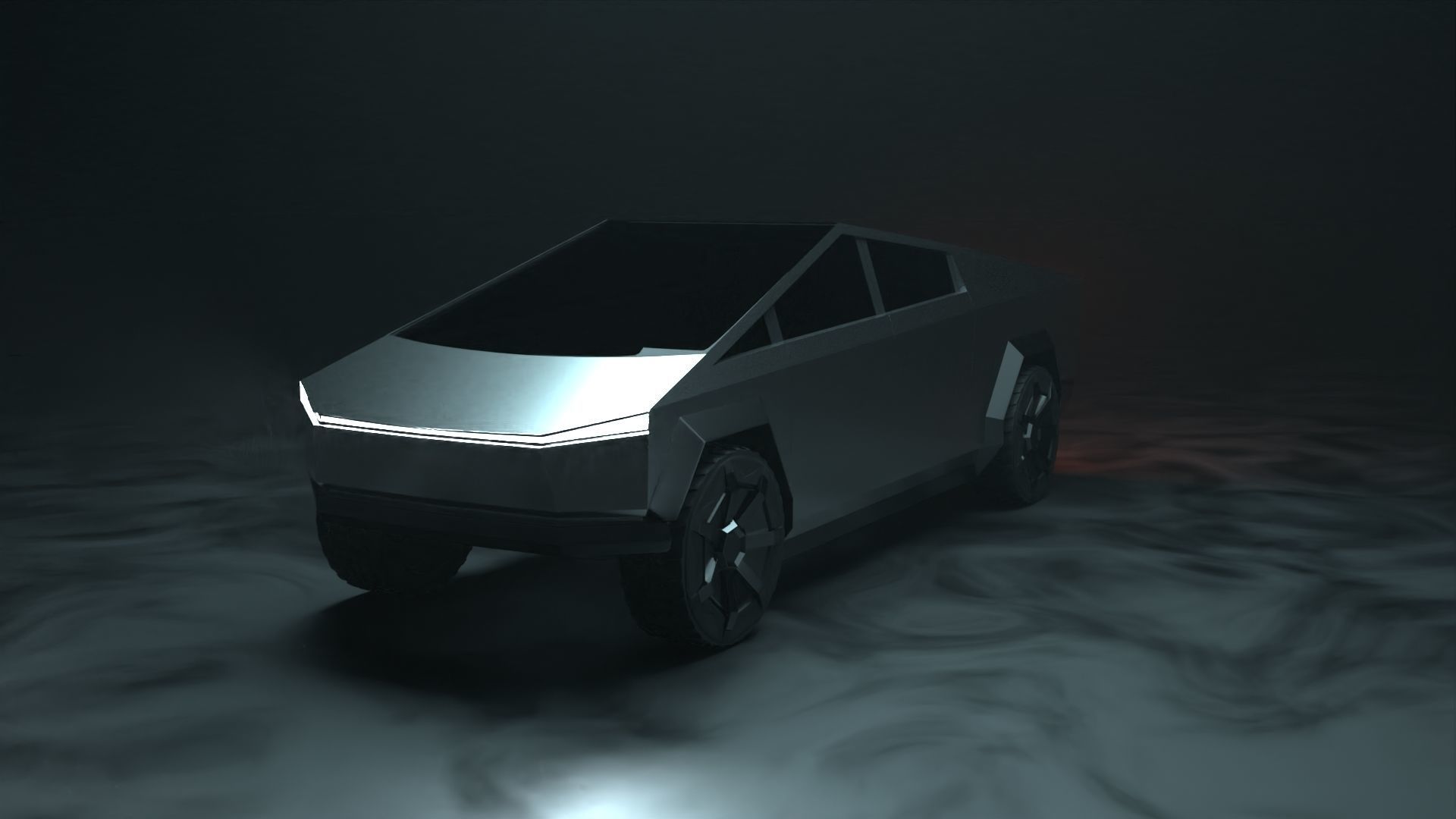 Cybertruck 3D model - unrigged 3D model_1