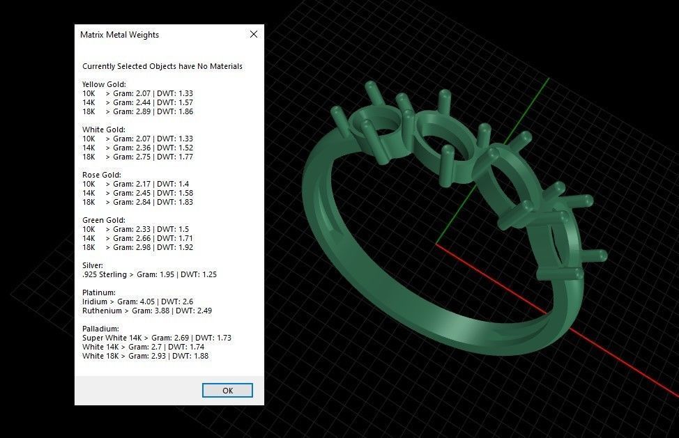 Women ring with gems 3dm stl 3D print model_9