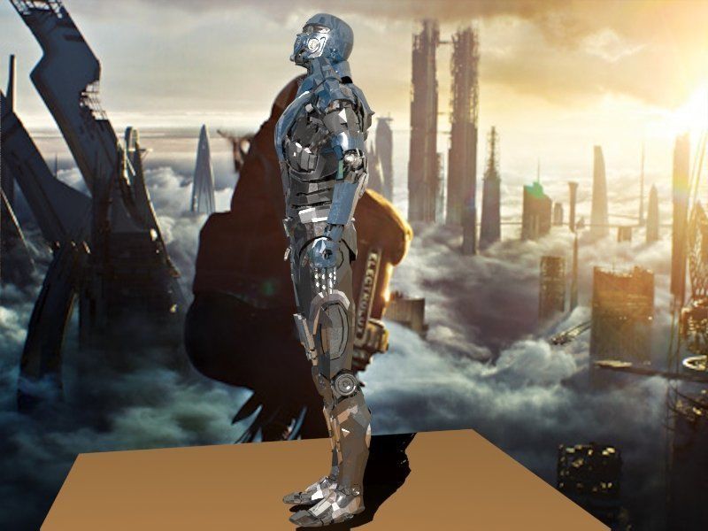 Android Robot 3D Model Low-poly 3D model_4