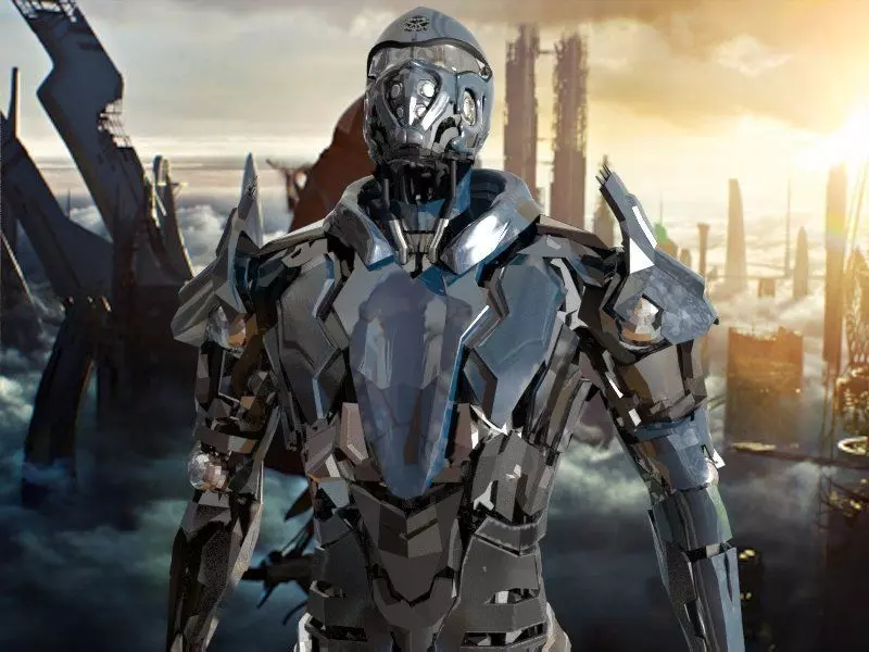 Android Robot 3D Model Low-poly 3D model_0