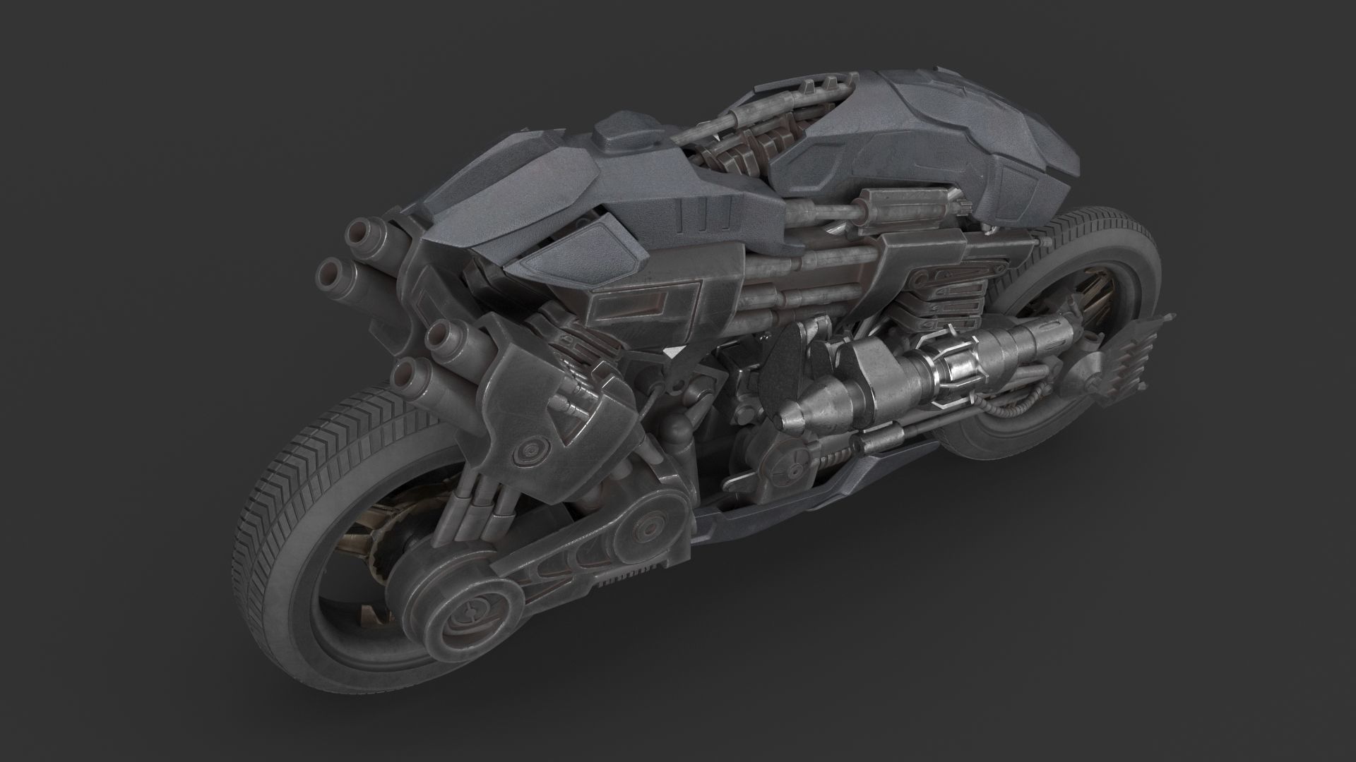 MotoTerminator PBR futuristic motorcycle 3D model_5