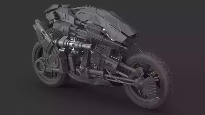 MotoTerminator PBR futuristic motorcycle