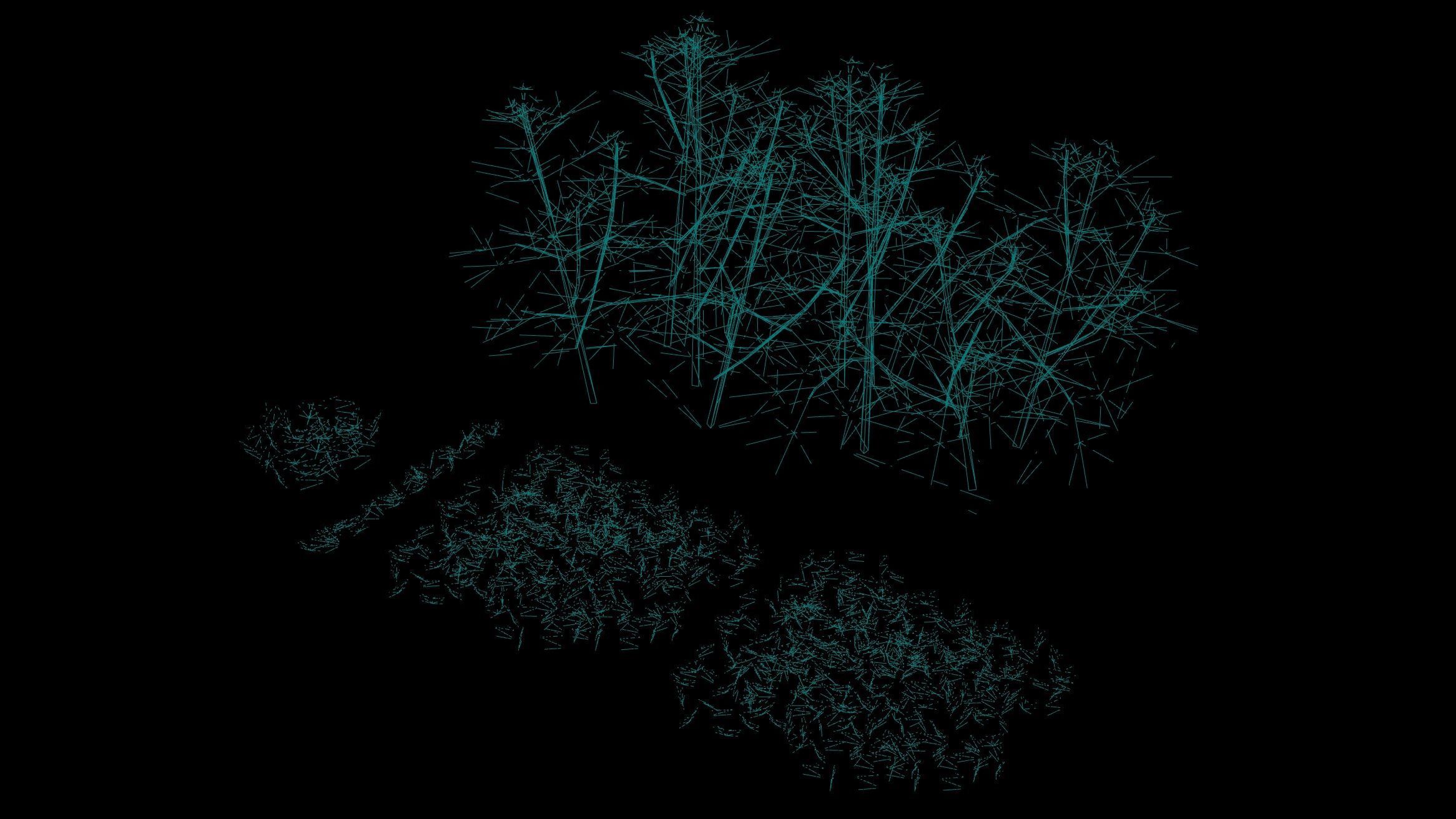 Grass Patch and Bush Game Ready Low-poly 3D model_1