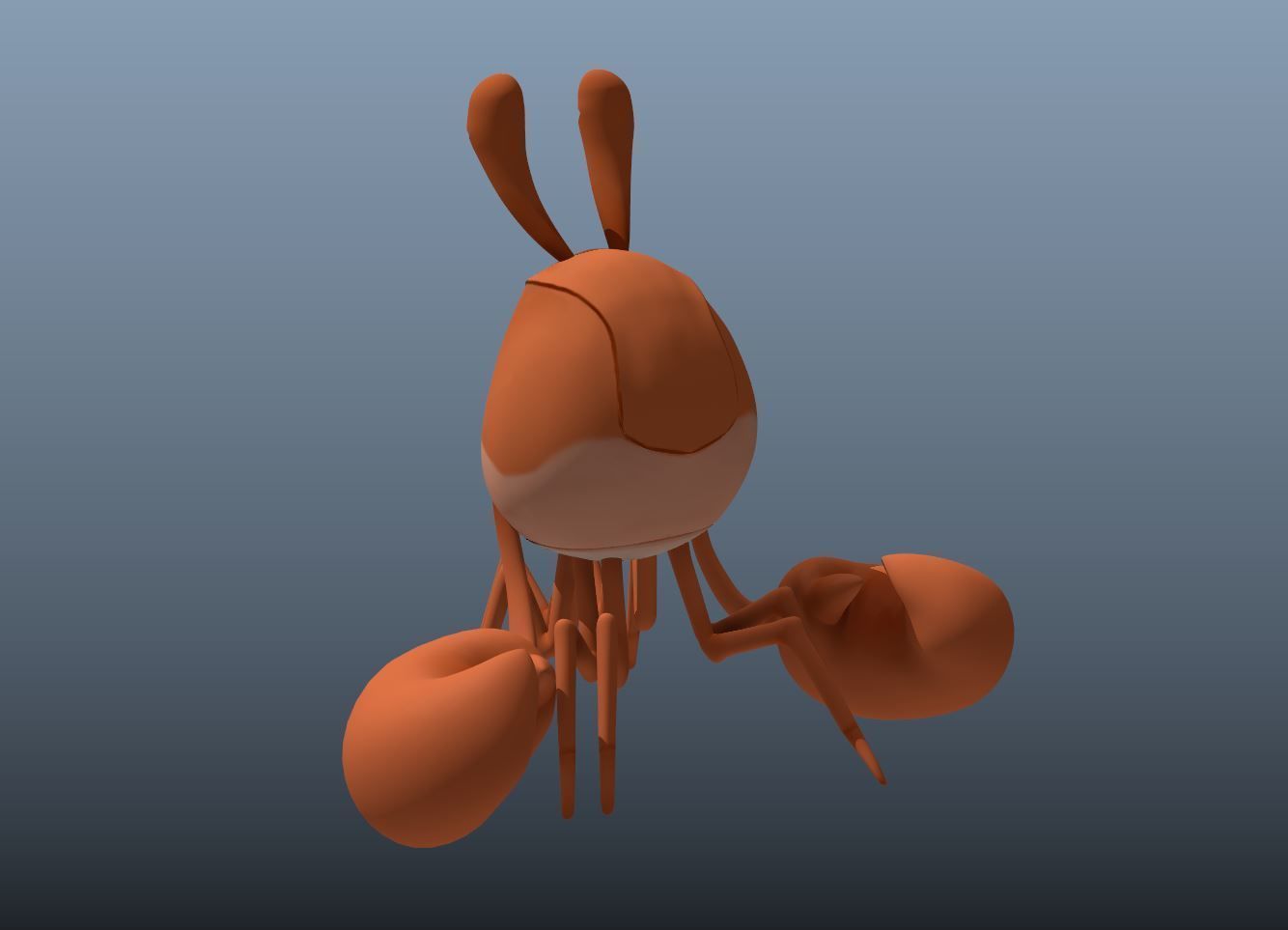 Crab Stylized Low-poly 3D model_5