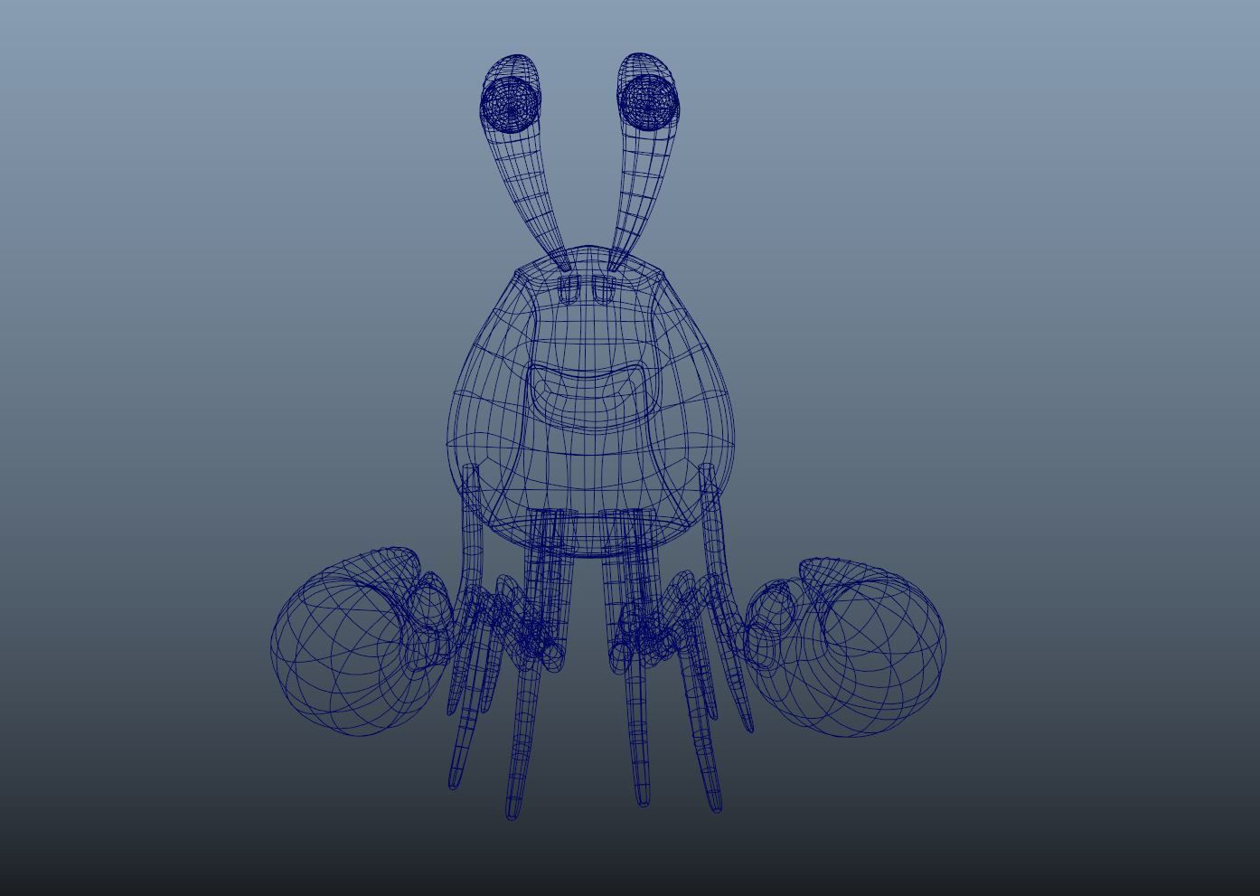 Crab Stylized Low-poly 3D model_8