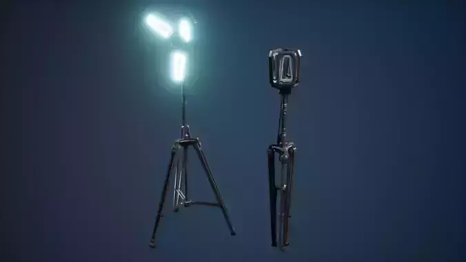 Projector Game Ready tripod with two lights