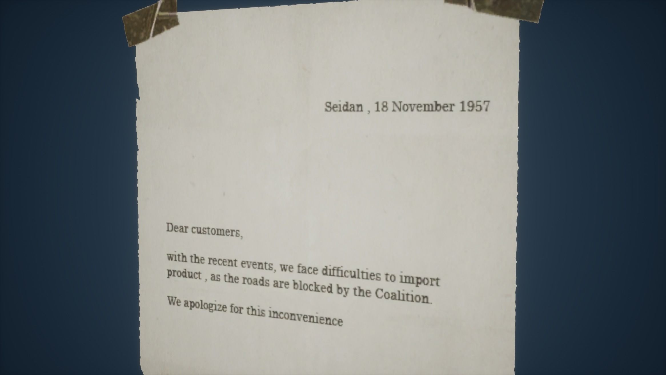 Sheet Game Ready handwritten note from person Low-poly 3D model_1