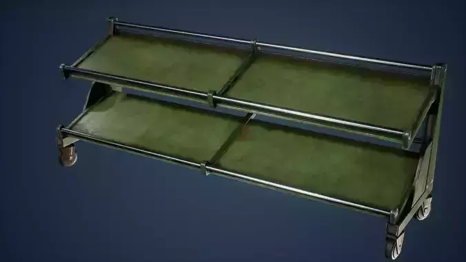 Shelf Game Ready metal on wheels